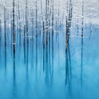 風景湖青の iPhone4s 壁紙