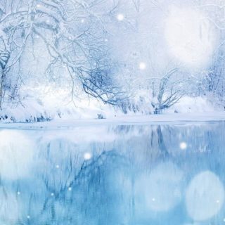 風景雪の iPhone4s 壁紙