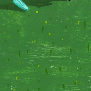 キャラパンダ緑の iPhone4s 壁紙