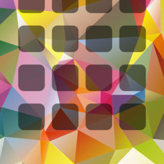 棚模様カラフルの iPhone4s 壁紙