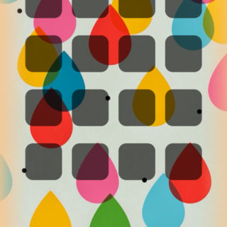 棚カラフル水玉女子向けの iPhone4s 壁紙