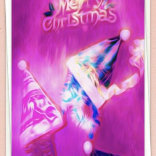 クリスマス ピンクの iPhone5s / iPhone5c / iPhone5 壁紙