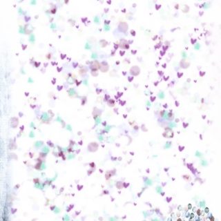 ハート 紫の iPhone5s / iPhone5c / iPhone5 壁紙