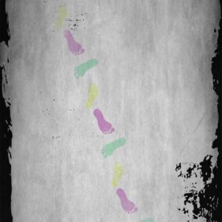 足跡 ダークの iPhone5s / iPhone5c / iPhone5 壁紙