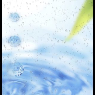 水面 雨の iPhone5s / iPhone5c / iPhone5 壁紙