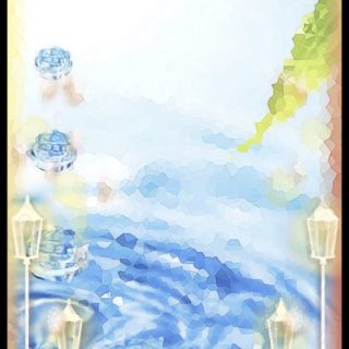 水面 ぼかしの iPhone5s / iPhone5c / iPhone5 壁紙