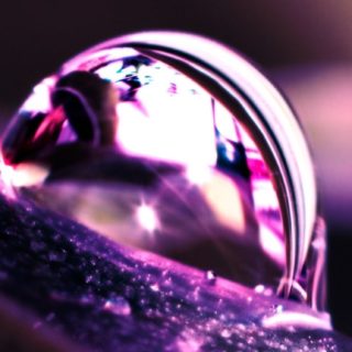 クール紫水滴の iPhone5s / iPhone5c / iPhone5 壁紙