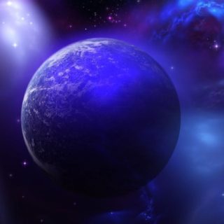 宇宙クール紫の iPhone5s / iPhone5c / iPhone5 壁紙