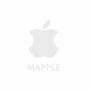 AppleMAPPLE白の iPhone5s / iPhone5c / iPhone5 壁紙