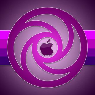 Apple丸紫の iPhone5s / iPhone5c / iPhone5 壁紙