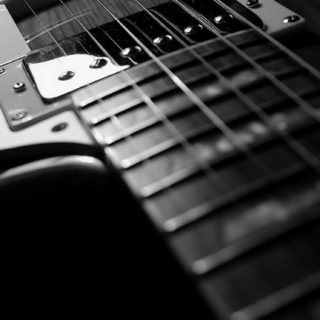 クールギター黒の iPhone5s / iPhone5c / iPhone5 壁紙