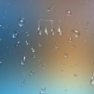 クールガラス水滴の iPhone5s / iPhone5c / iPhone5 壁紙
