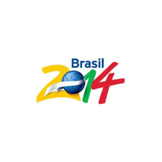 ロゴブラジルサッカーワールドカップの iPhone5s / iPhone5c / iPhone5 壁紙