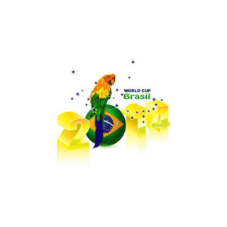 ロゴブラジルサッカーワールドカップの iPhone5s / iPhone5c / iPhone5 壁紙