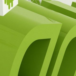 ロゴandroid緑の iPhone5s / iPhone5c / iPhone5 壁紙