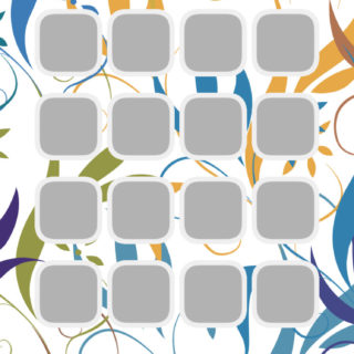 棚カラフルクール花の iPhone5s / iPhone5c / iPhone5 壁紙