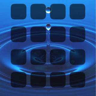 棚クール水青の iPhone5s / iPhone5c / iPhone5 壁紙