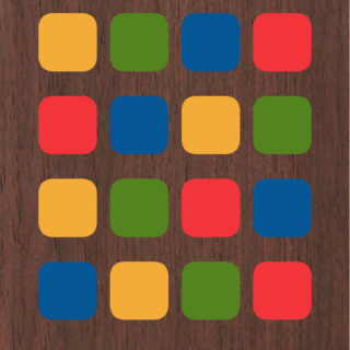 棚カラフル木目の iPhone5s / iPhone5c / iPhone5 壁紙