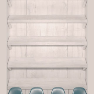 棚白椅子木の iPhone5s / iPhone5c / iPhone5 壁紙