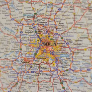 地図ベルリンの iPhone5s / iPhone5c / iPhone5 壁紙