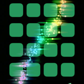 Appleロゴ棚緑クールの iPhone5s / iPhone5c / iPhone5 壁紙