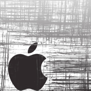 Appleロゴモノクロクールの iPhone5s / iPhone5c / iPhone5 壁紙