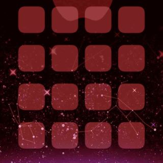Appleロゴ棚クール赤宇宙の iPhone5s / iPhone5c / iPhone5 壁紙