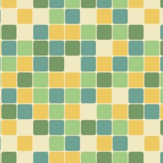 模様四角形青緑黄の iPhone5s / iPhone5c / iPhone5 壁紙