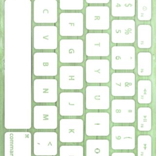 木目キーボード緑白の iPhone5s / iPhone5c / iPhone5 壁紙