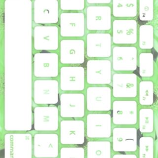 花キーボード緑白の iPhone5s / iPhone5c / iPhone5 壁紙