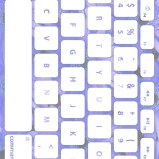 花キーボード青紫白の iPhone5s / iPhone5c / iPhone5 壁紙
