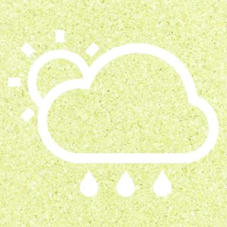 太陽晴曇雨黄緑の iPhone5s / iPhone5c / iPhone5 壁紙