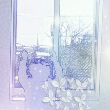 窓辺 男の子の iPhone6s / iPhone6 壁紙
