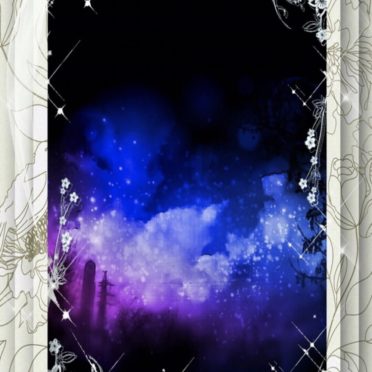 夜景 花の iPhone6s / iPhone6 壁紙
