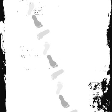足跡 モノトーンの iPhone6s / iPhone6 壁紙