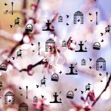 桜 パリの iPhone6s / iPhone6 壁紙