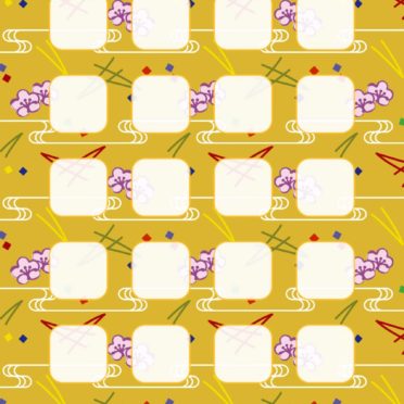 模様茶棚の iPhone6s / iPhone6 壁紙