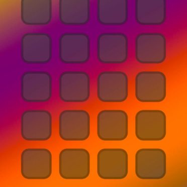 棚カラフル橙青紫の iPhone6s / iPhone6 壁紙