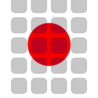 棚文字白黒赤日本の iPhone6s / iPhone6 壁紙