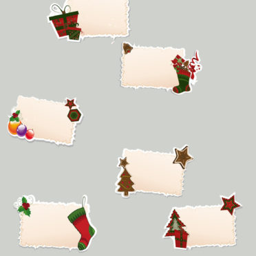 クリスマス灰赤プレゼントの iPhone6s / iPhone6 壁紙