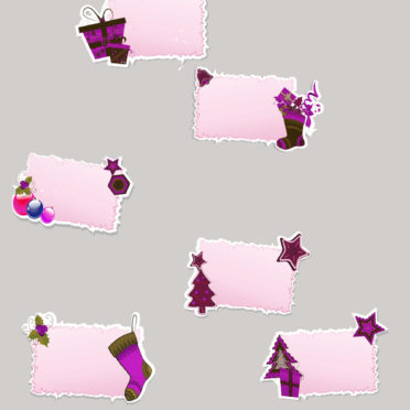 クリスマス灰紫プレゼントの iPhone6s / iPhone6 壁紙
