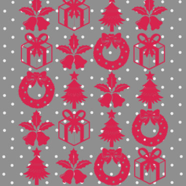 棚クリスマス銀赤プレゼントの iPhone6s / iPhone6 壁紙