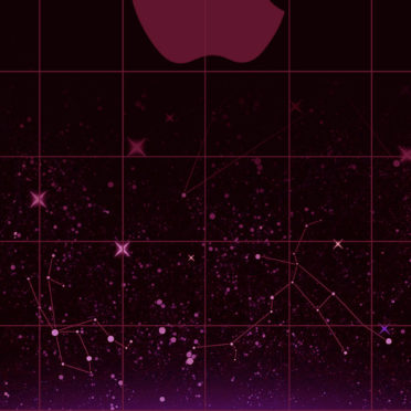 Appleロゴ棚クール赤宇宙の iPhone6s / iPhone6 壁紙