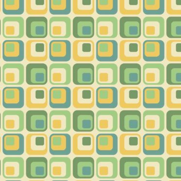 模様四角形緑黄の iPhone6s / iPhone6 壁紙