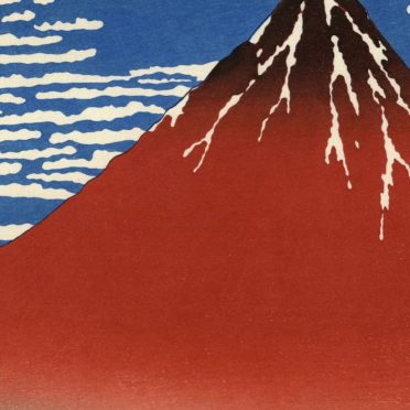 クール絵富士山の iPhone6s / iPhone6 壁紙