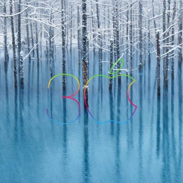 apple風景湖雪の iPhone6s / iPhone6 壁紙