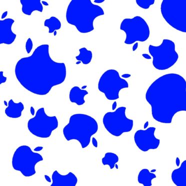 Appleロゴ青の iPhone6s / iPhone6 壁紙