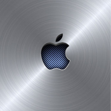 Appleロゴクール青銀の iPhone6s / iPhone6 壁紙