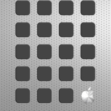 Appleロゴ棚銀クールの iPhone6s / iPhone6 壁紙