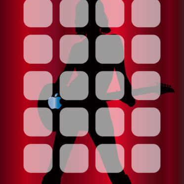 棚キャラクールapple赤銀の iPhone6s / iPhone6 壁紙